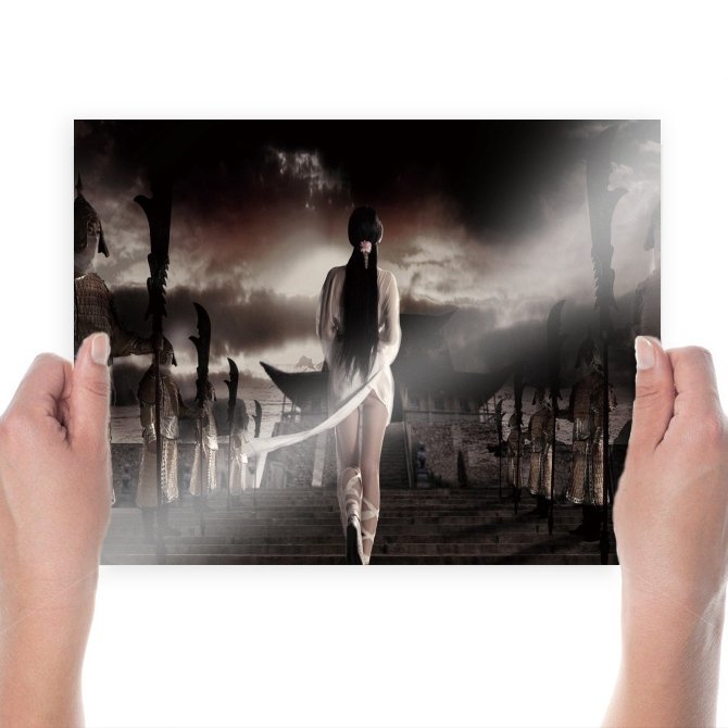 In The Realm Of Samurai Warriors  Art Poster Print  24x18 inch