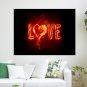Love Like Fire Art Poster Print 24x18 inch