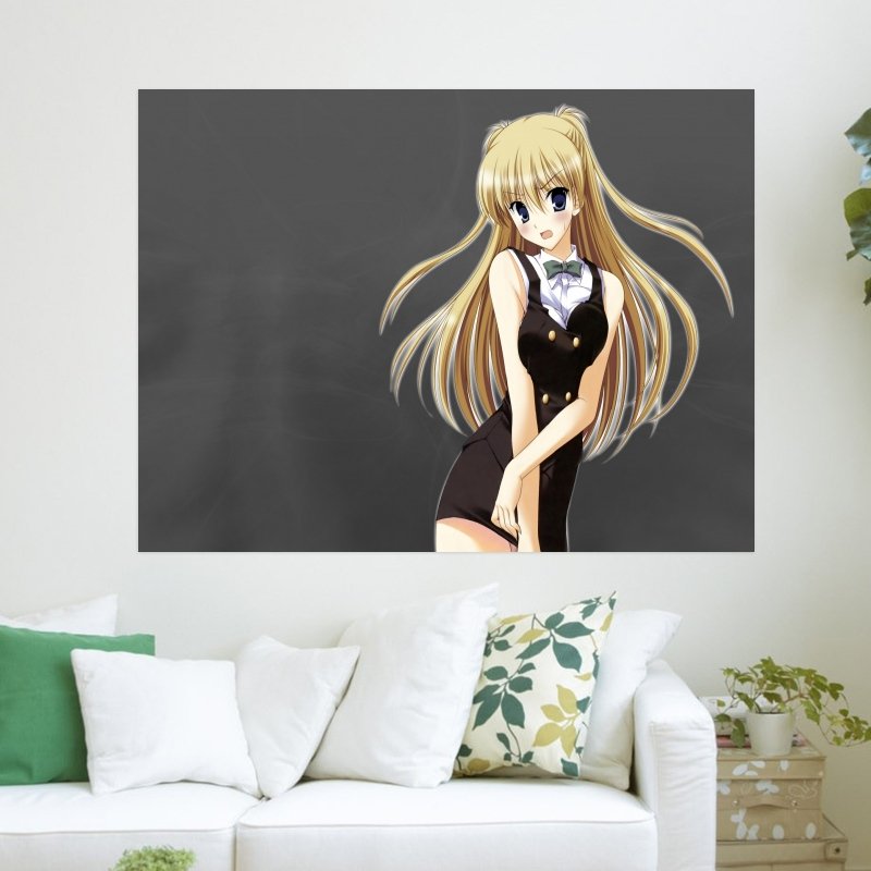 Beautiful Anime Girl Hd  Art Poster Print  24x18 inch