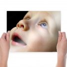 Cute Baby Looking  Art Poster Print  24x18 inch