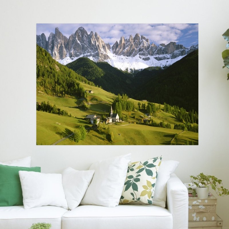 The Italian Alps  Art Poster Print  24x18 inch