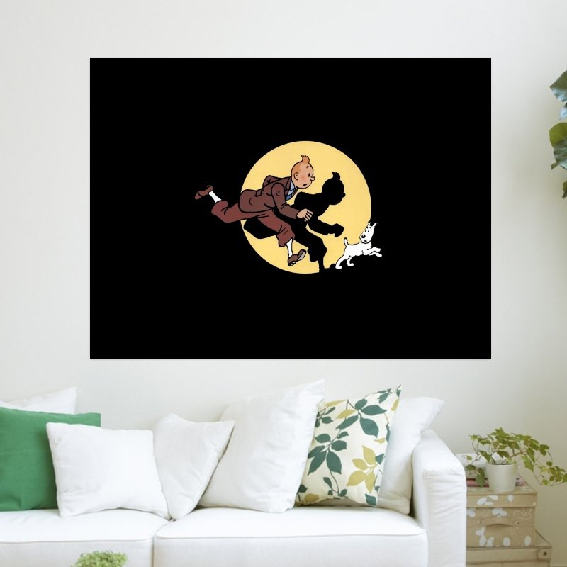 Tintin Et Milou  Art Poster Print  24x18 inch
