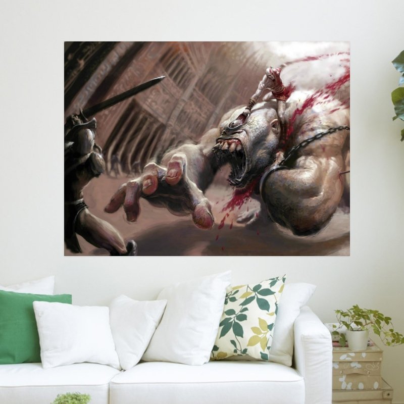 God Of War   Kratos  Art Poster Print  24x18 inch