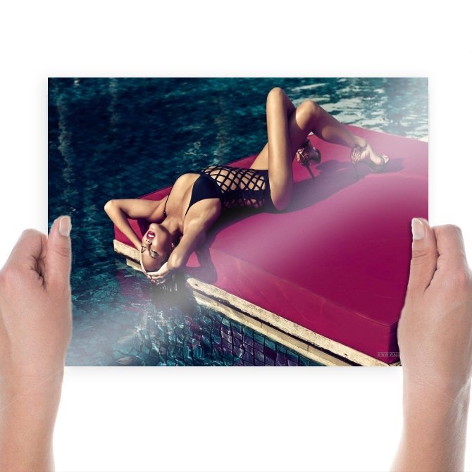 Christine Teigen Desktop  Art Poster Print  24x18 inch