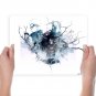 The God And The Angel Art Poster Print 24x18 inch