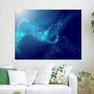 Blue Fantasy  Art Poster Print  24x18 inch