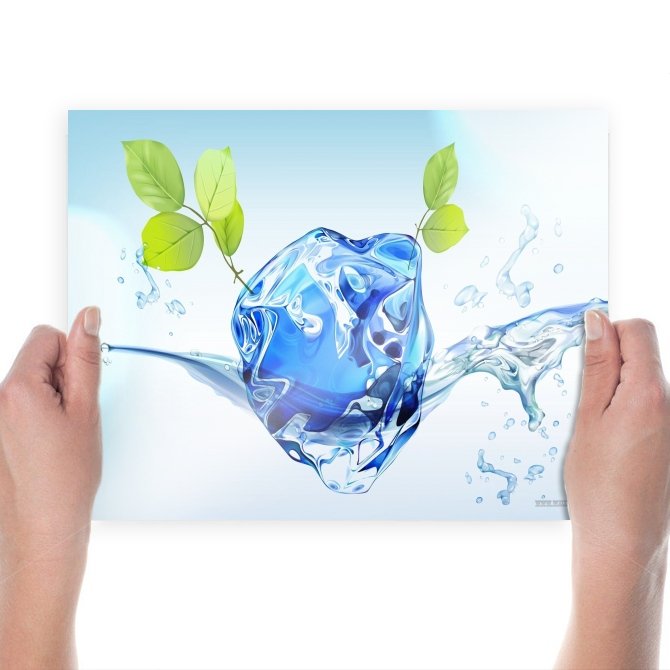 Three Dimensional Eco  Art Poster Print  24x18 inch