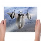 Sr71 Blackbird Spy Plane  Art Poster Print  24x18 inch