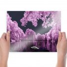 Dreamy Swan  Art Poster Print  24x18 inch
