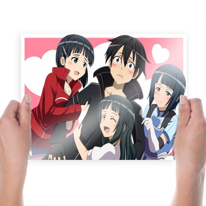 Lucky Kirito  Art Poster Print  24x18 inch