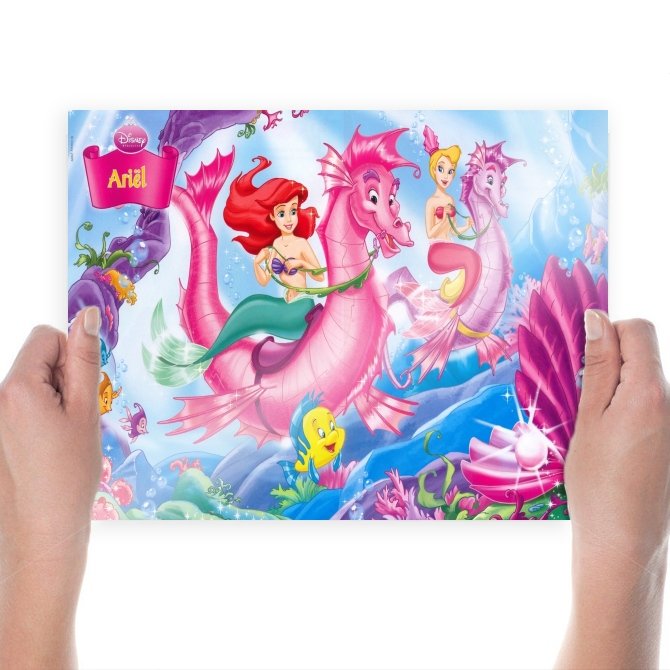 The Little Mermaid  Art Poster Print  24x18 inch