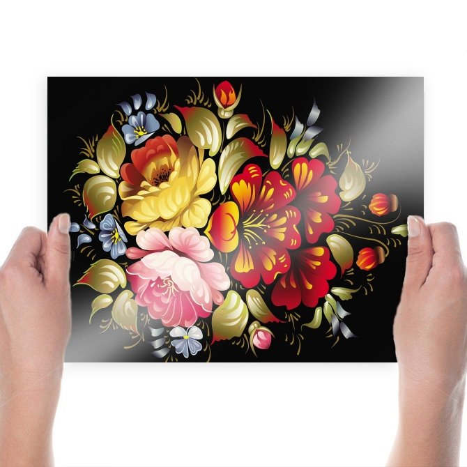 Flowers For You  Art Poster Print  24x18 inch