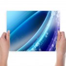 Blue And Purple  Art Poster Print  24x18 inch