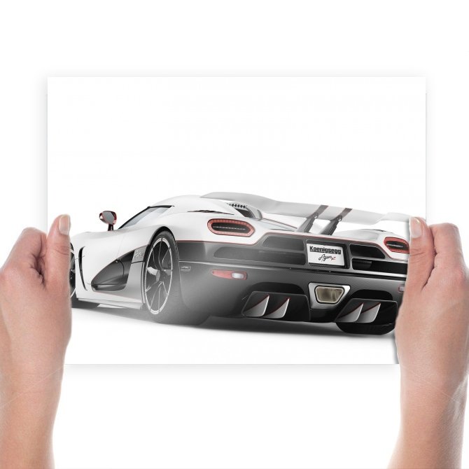 Nice Car  Art Poster Print  24x18 inch