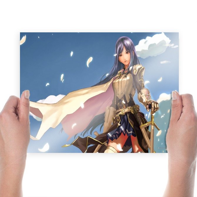 Warrior Beauty  Art Poster Print  24x18 inch
