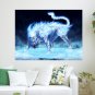 Fantasy Tiger Background Art Poster Print  24x18 inch