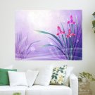 Violet Background  Art Poster Print  24x18 inch