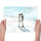 Winter Lover  Art Poster Print  24x18 inch