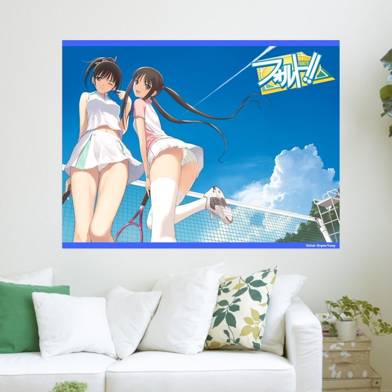 Fault Panties Saeki Ai Sky Sugiyama Mio Taka Tony Underwear Art Poster