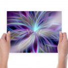 3d Beautiful Purple  Art Poster Print  24x18 inch