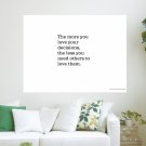Your Decissions  Art Poster Print  24x18 inch