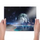 Alien World  Art Poster Print  24x18 inch