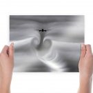 Boeing 777 Air Turbulence  Art Poster Print  24x18 inch