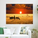 African Savannah  Art Poster Print  24x18 inch