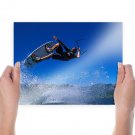 Kite Surfing  Art Poster Print  24x18 inch