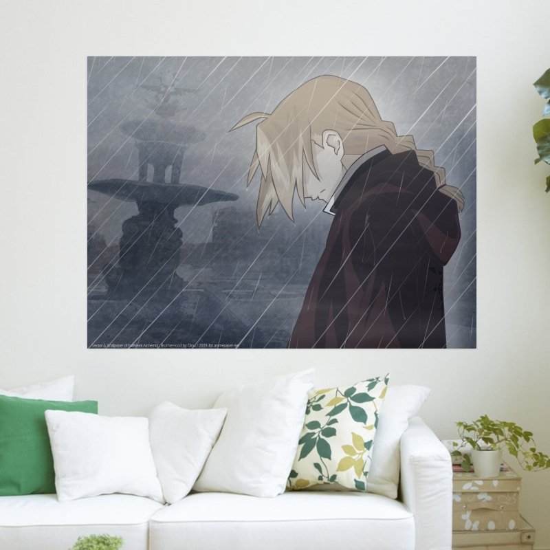 In The Rain  Art Poster Print  24x18 inch