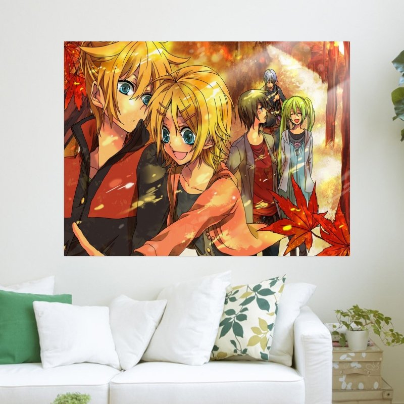 Anime Boy And Girl  Art Poster Print  24x18 inch