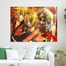 Anime Boy And Girl  Art Poster Print  24x18 inch