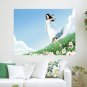 Beautiful Girl In Wind Art Poster Print 24x18 inch