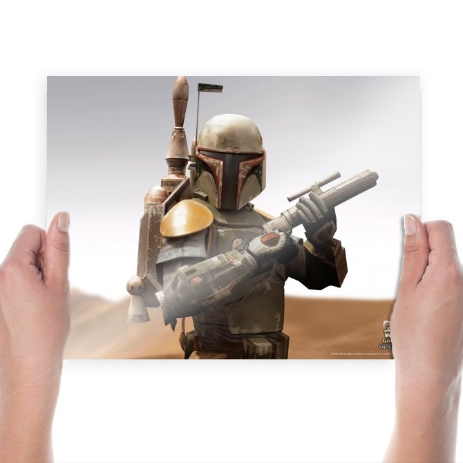 Boba Fett  Art Poster Print  24x18 inch