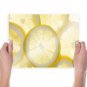 Fresh Lemon Art Poster Print 24x18 inch