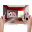 Living Room  Art Poster Print  24x18 inch