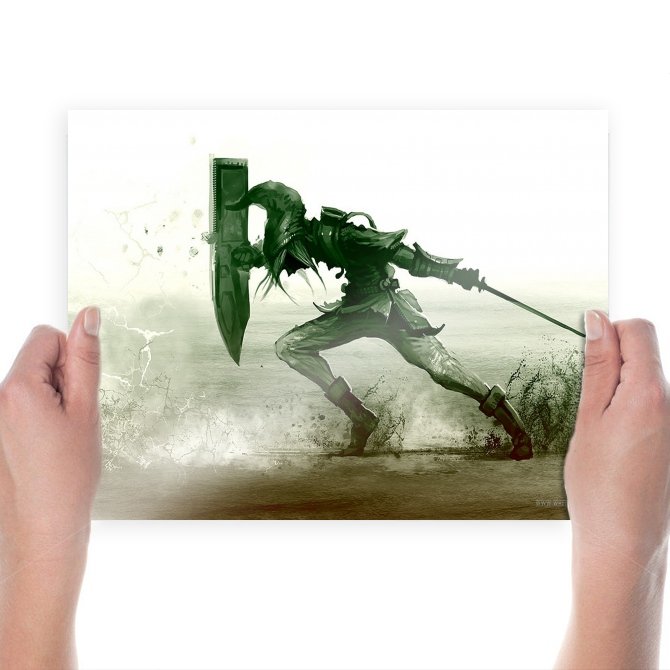 Warrior Fantasy Hd Art Poster Print  24x18 inch