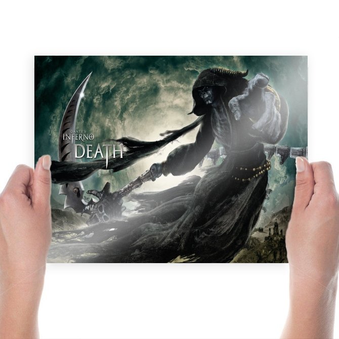 Dante S Inferno Death  Art Poster Print  24x18 inch