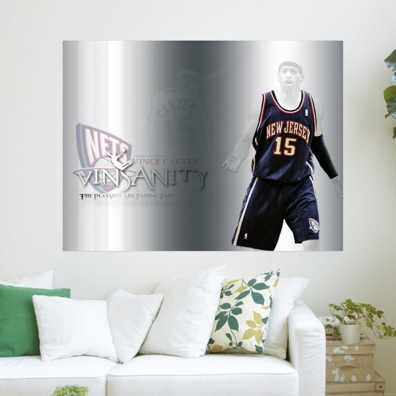 Vince Carter Nba  Art Poster Print  24x18 inch