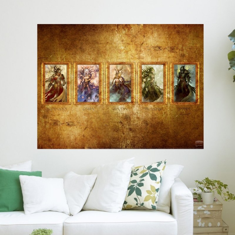 Human Gods  Art Poster Print  24x18 inch