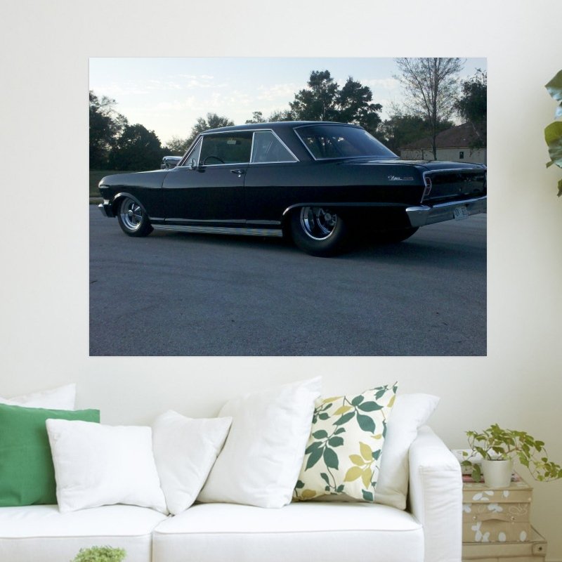 1962 Pro Street Nova  Art Poster Print  24x18 inch