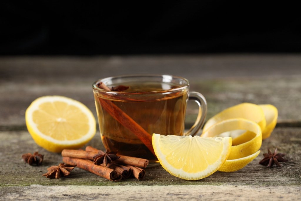Cup Of Tea Cinnamon Lemon Poster 36x24 inch (91x61 cm)