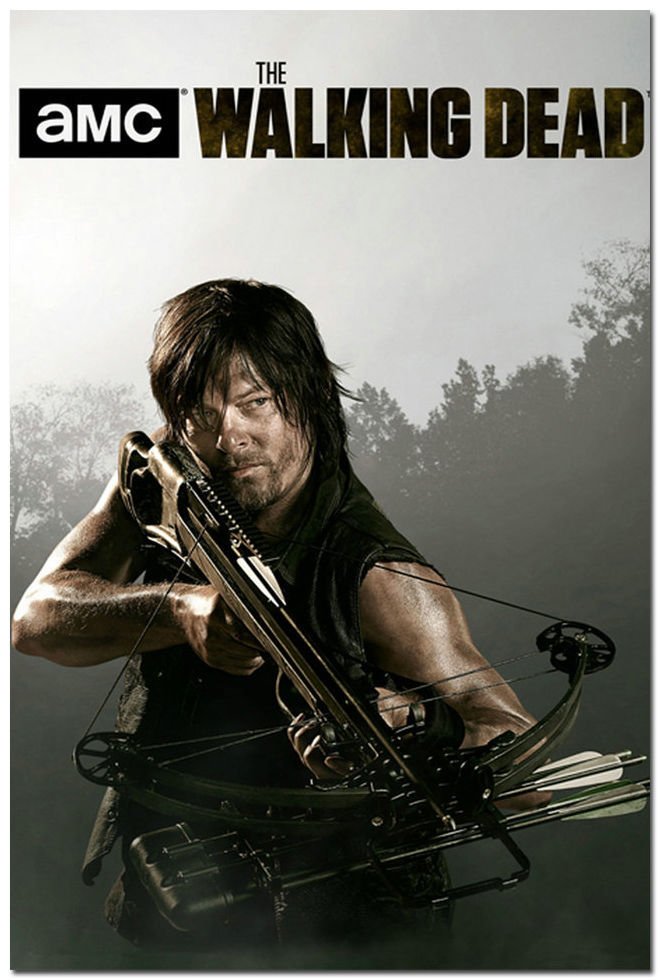 The Walking Dead New Season TV Show Art Poster Daryl 32x24