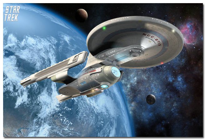Star Trek Movie Art Poster 32x24