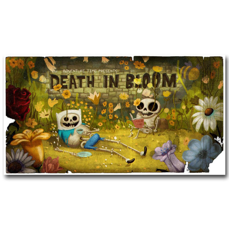 Adventure Time With Finn And Jake Skull Hot Cartoon Poster 32x24