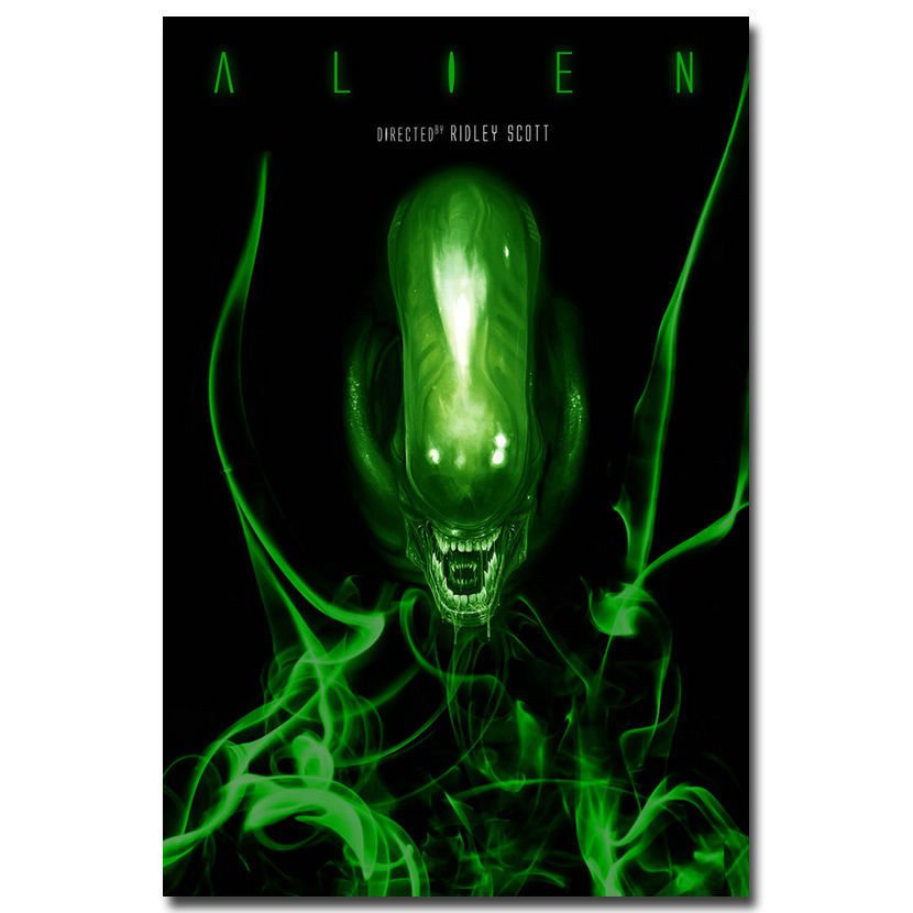 Alien Vs Predator Movie Poster Trippy Art Print 32x24