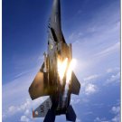 F 15 Eagle Fighter Up Aircraft Art Poster Military Fans Wall Decor 32x24