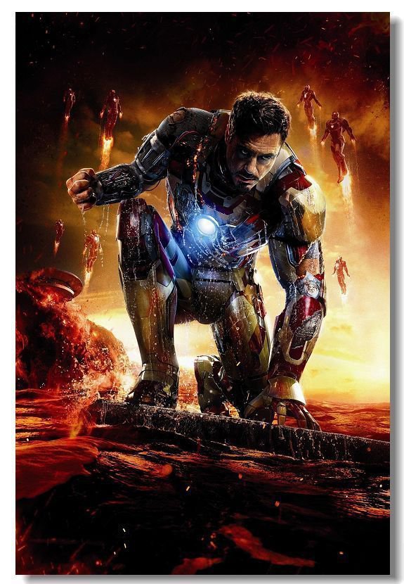 Superhero Iron Man Movie Art Poster Tony Stark 32x24