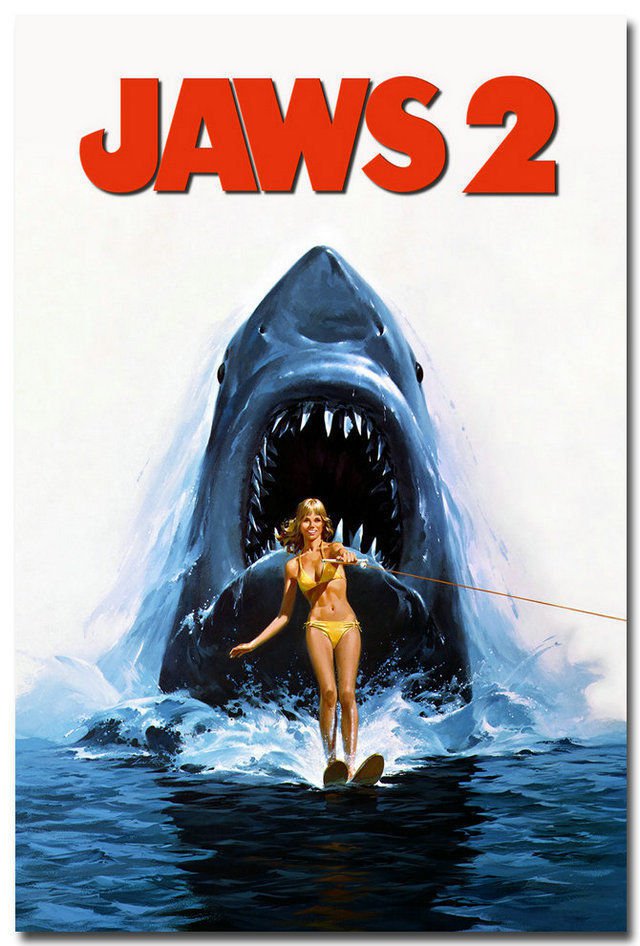 Jaws 2 Classic Movie Art Poster Pictures 32x24