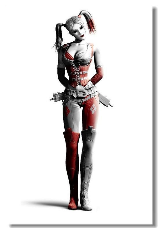 Batman Arkham City Origin Game Art Poster Harleen Quinzel 32x24